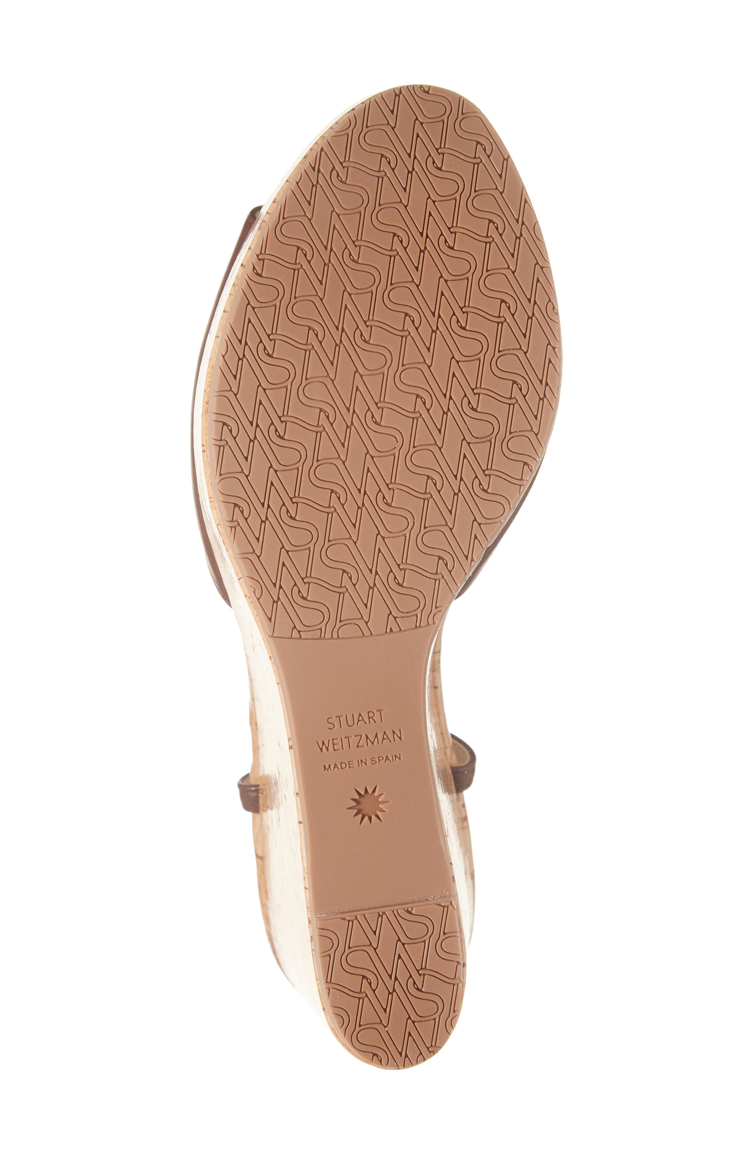 Stuart Weitzman Palmina Platform Wedge Sandal, Alternate, color, Mahogany