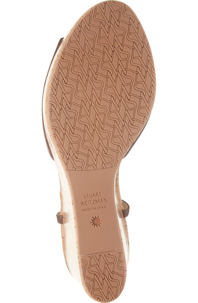 Stuart Weitzman Palmina Platform Wedge Sandal, Alternate, color, Mahogany