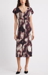 Nordstrom Print Midi Dress