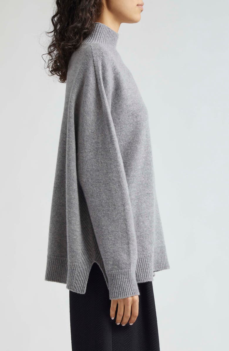 Emporio Armani Oversize Wool & Cashmere Turtleneck Sweater, Alternate, color, 