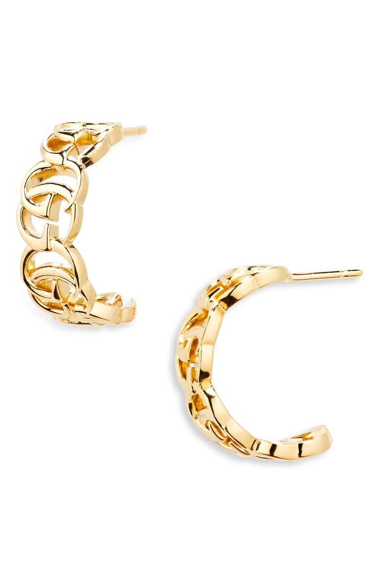 Gucci GG Marmont Hoop Earrings, Main, color, 