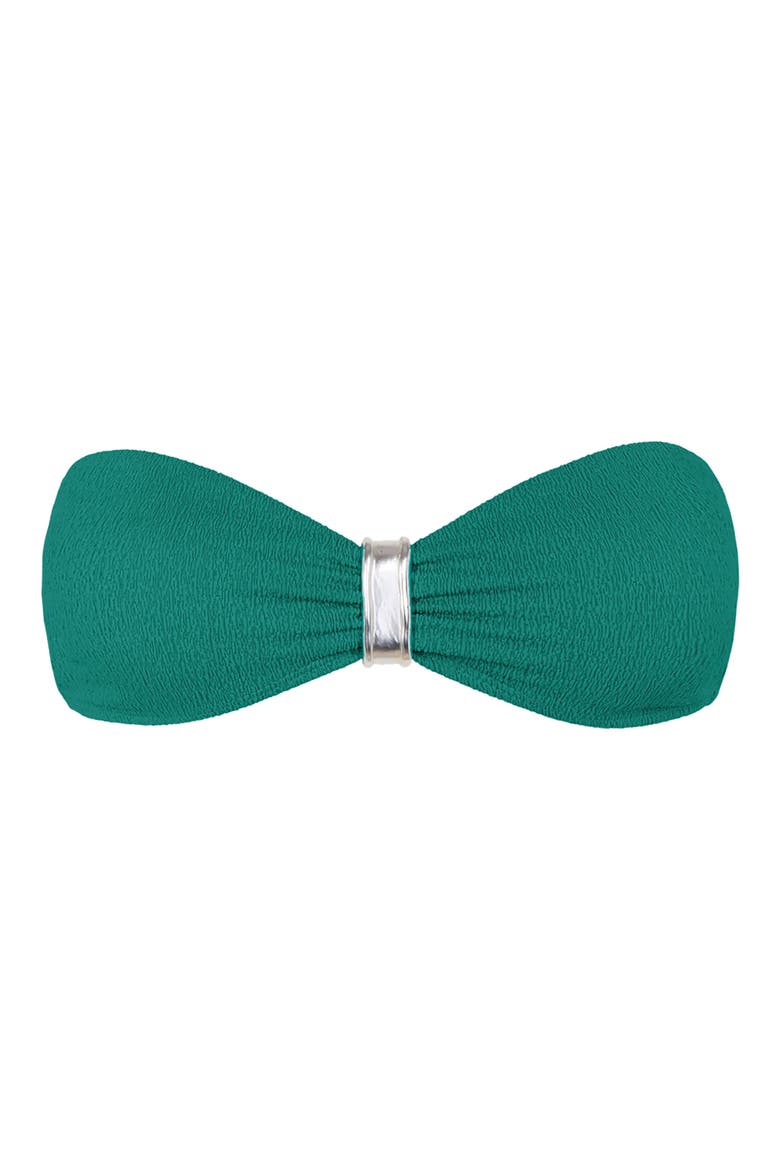 Firenze Sunny Bandeau Bikini Top, Alternate, color, GREEN