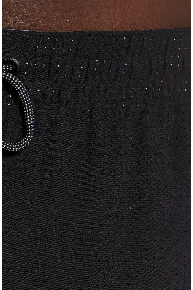 Camo Mesh Reversible Volley Shorts, Alternate, color, BLACK