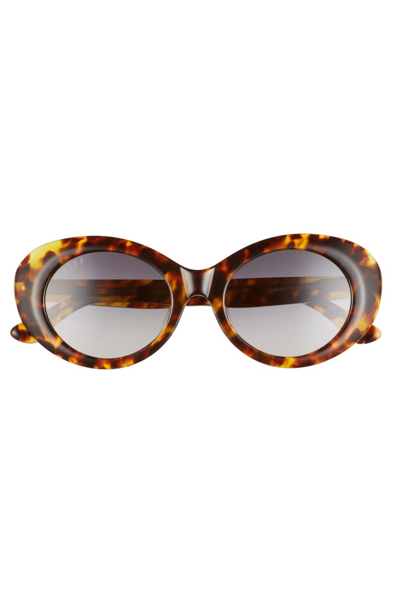 DIFF Olivia 50mm Oval Sunglasses, Alternate, color, 