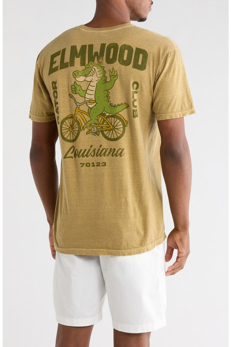 Elmwood Gator Club Louisiana Graphic T-Shirt, Alternate, color, BROWN