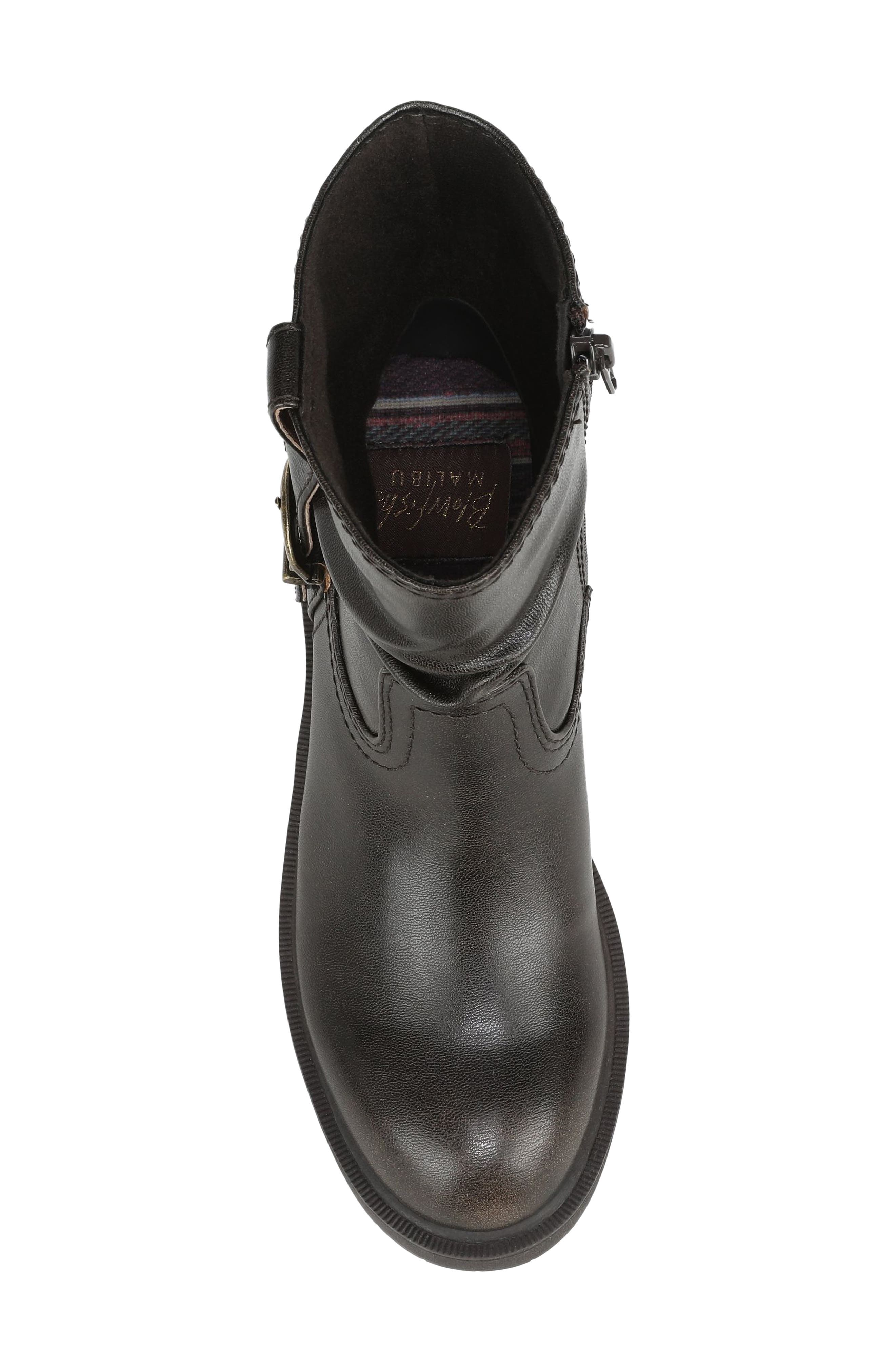 Finley Faux Leather Bootie, Alternate, color, CHOCOLATE FAUX LEATHER