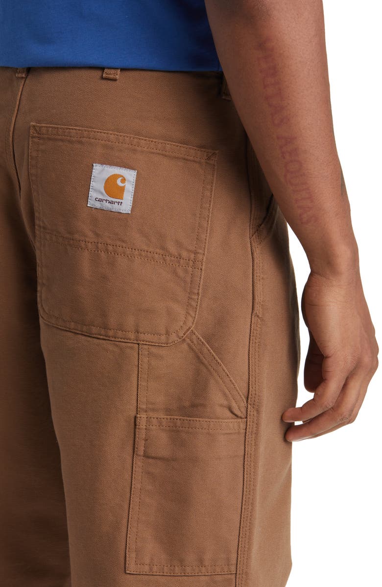 Carhartt Work In Progress Single Knee Organic Cotton Canvas Straight Leg Pants, Alternate, color, Hamilton Brown (Rinsed)