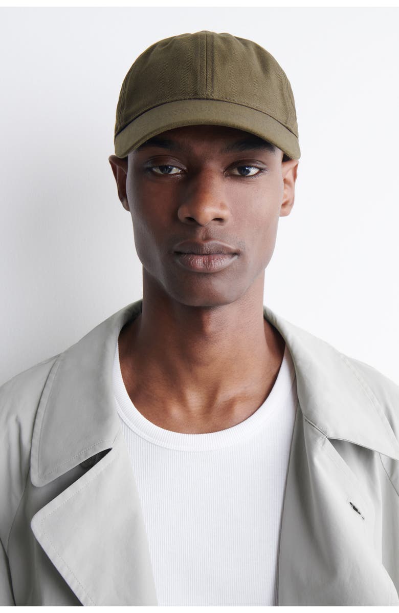 COS Cotton Baseball Cap, Main, color, Brown