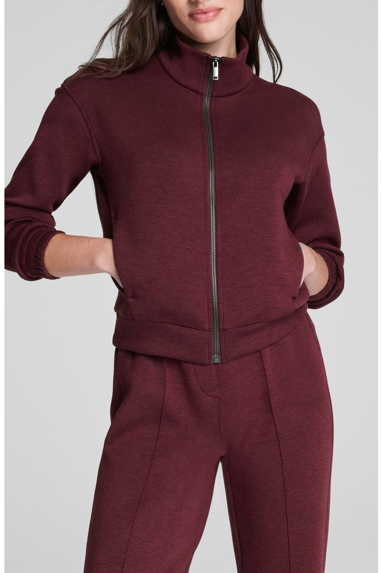 Brushed AirEssentials® Jacket, Alternate, color, CASSIS HEATHER
