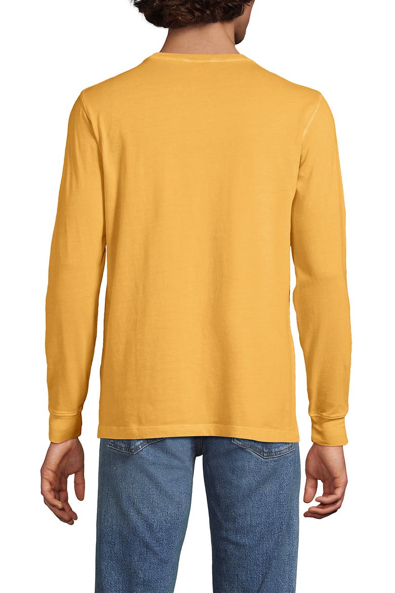 Super-T Long Sleeve T-Shirt with Pocket, Alternate, color, Washed Mango Garment Dye