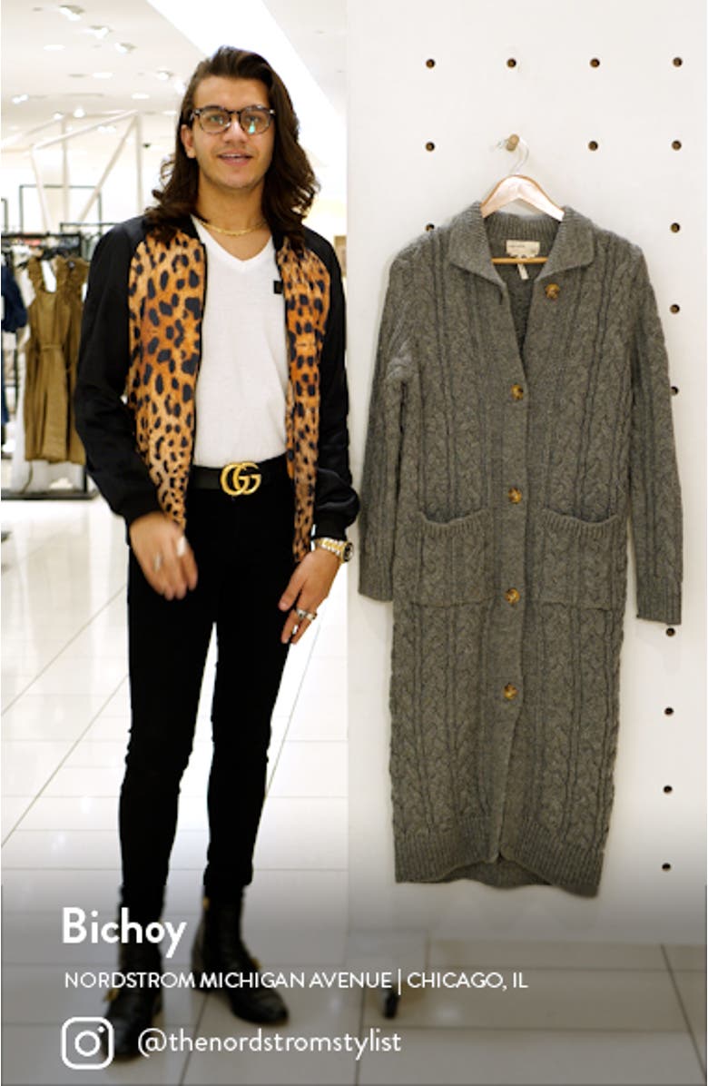 Berriex Long Wool Cardigan, sales video thumbnail