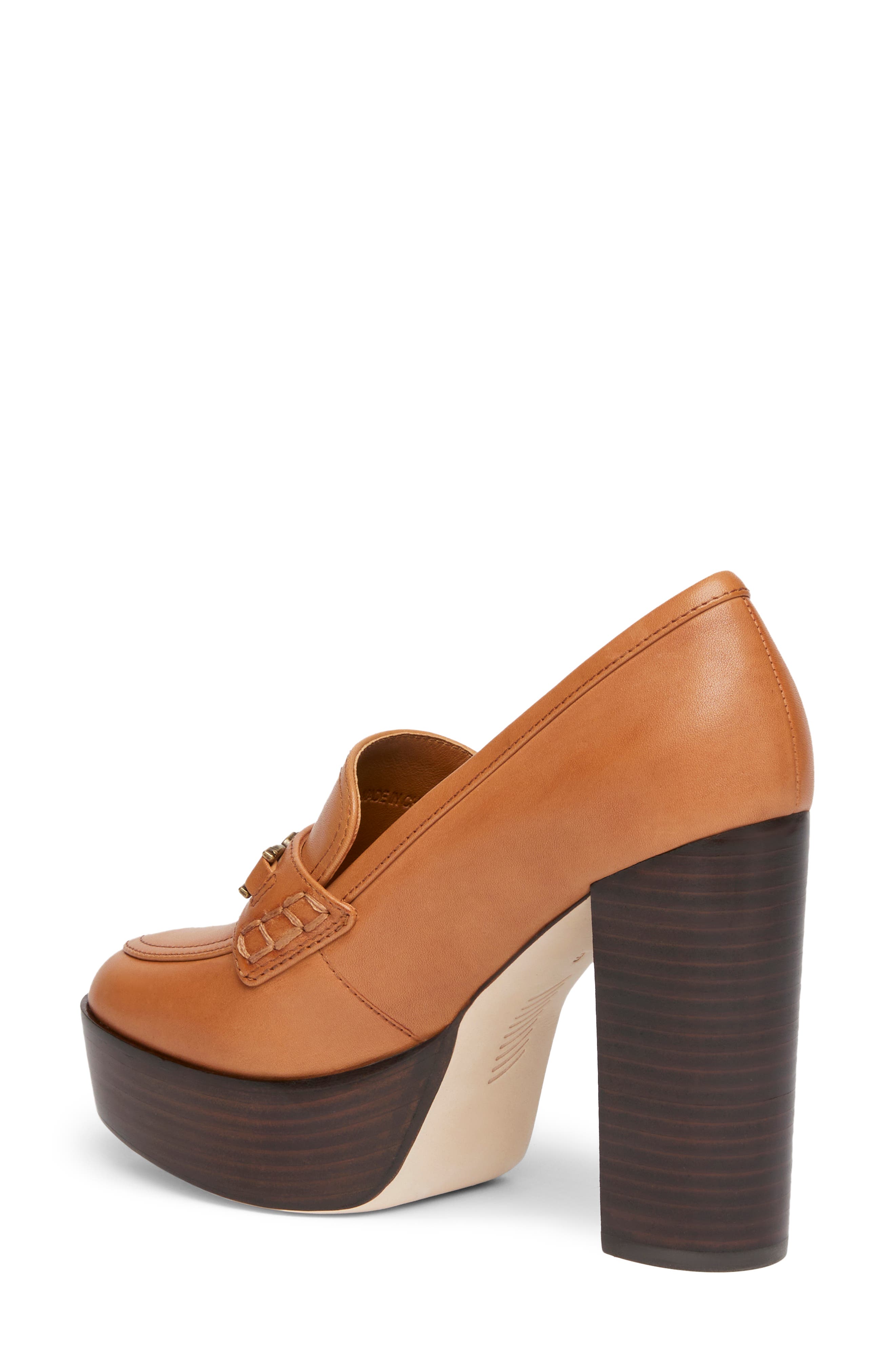 PAIGE Masha Bit Loafer Pump, Alternate, color, Cognac