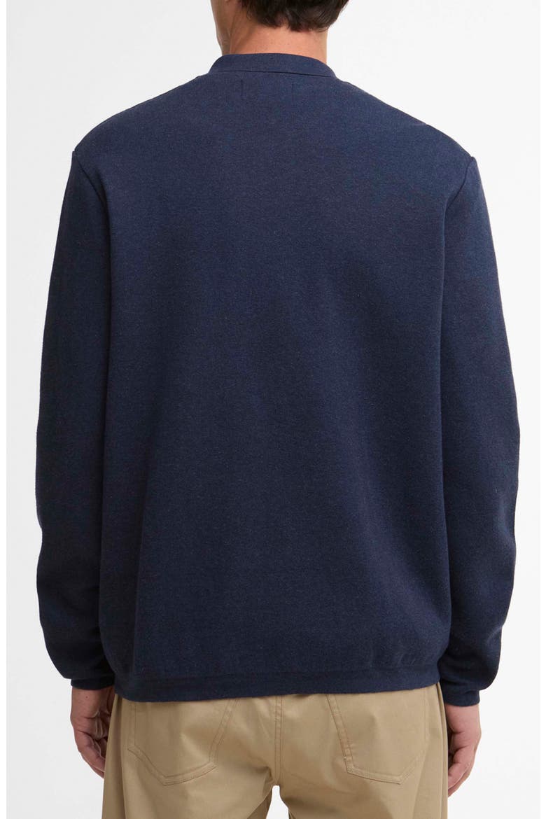 Crowcombe Cotton Zip Cardigan, Alternate, color, NAVY