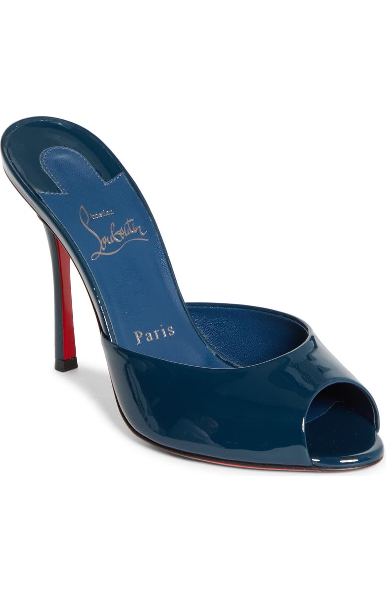 Christian Louboutin Me Dolly Peep Toe Slide Sandal, Main, color, Last Night