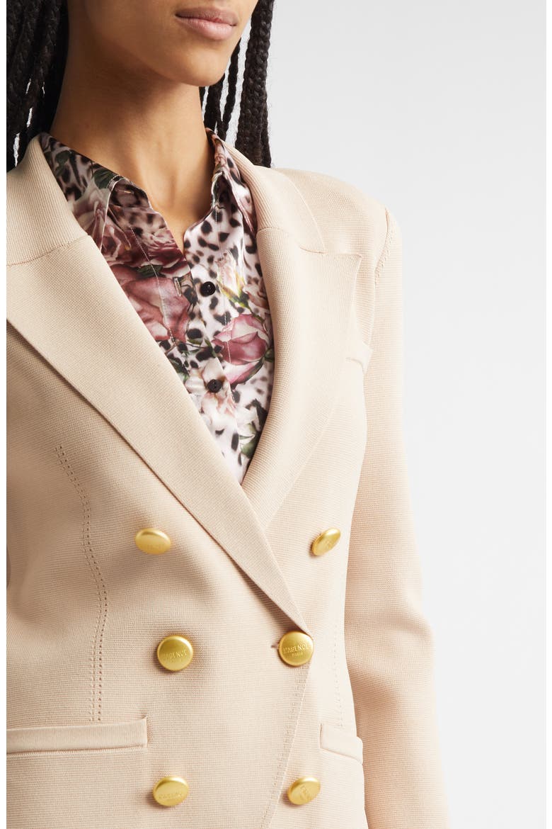 Amelia Knit Blazer, Alternate, color, LIGHT CAPPUCCINO/ GOLD