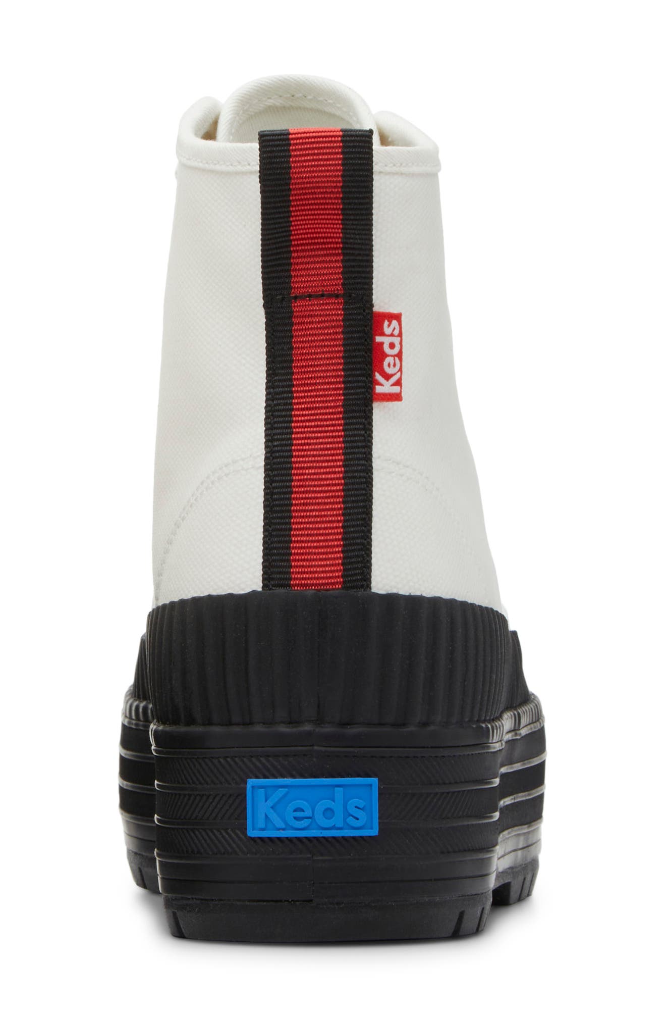 The Platform Sneaker Bootie, Alternate, color, WHITE/ BLACK