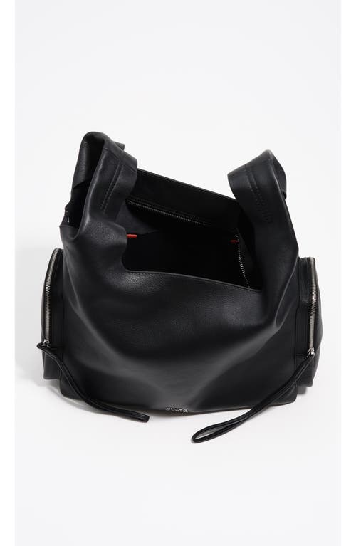 Bimba Y Lola Leather Crossbody Bag In Black