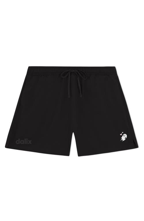 Dalix Womens Heartly Ghost Midweight Active Shorts In Black