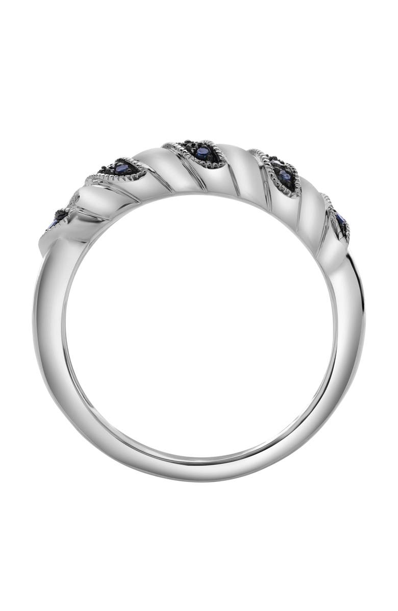 LuvMyJewelry Delphine Sterling Silver 0.10 Ct Diamond Croissant Ring, Alternate, color, 925 Sterling Silver