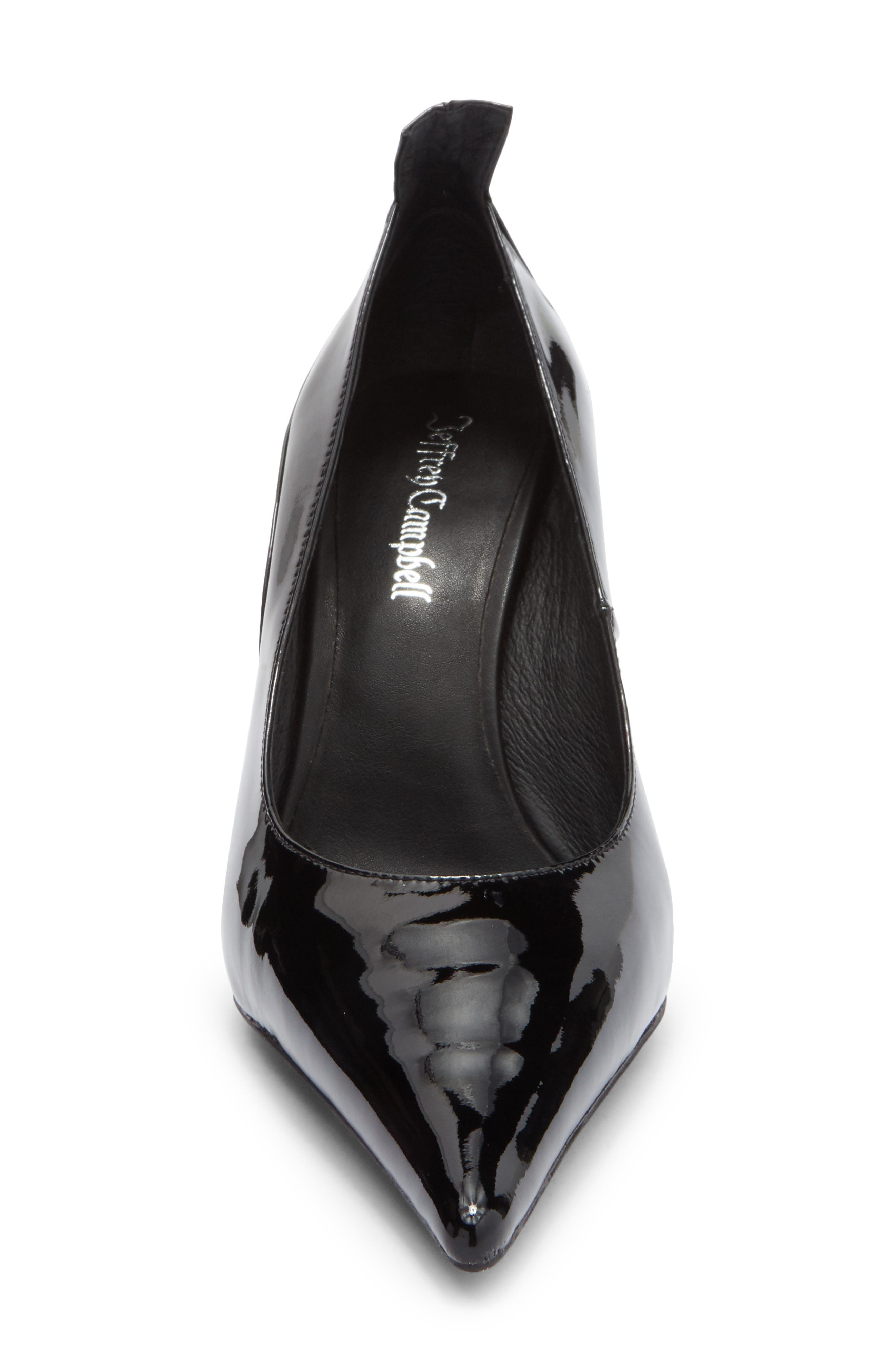 Jeffrey Campbell Freak Out Pointed Toe Pump, Alternate, color, Black Patent