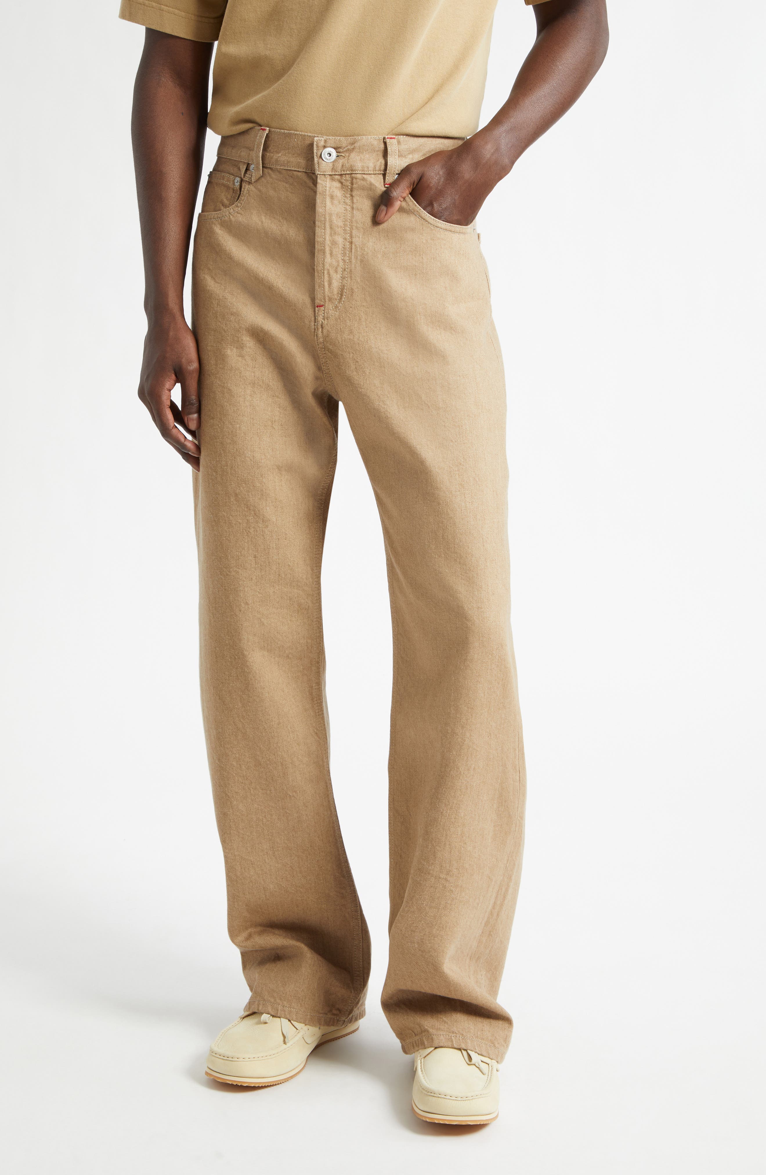 Le de-Nimes Droit Straight Leg Jeans