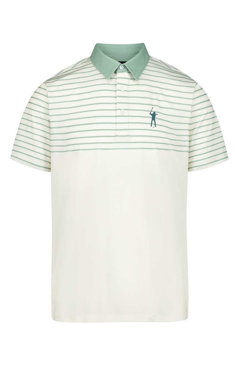 Eastside Golf Signature Top Stripe Golf Polo, Main, color, Jetstream/ Sage