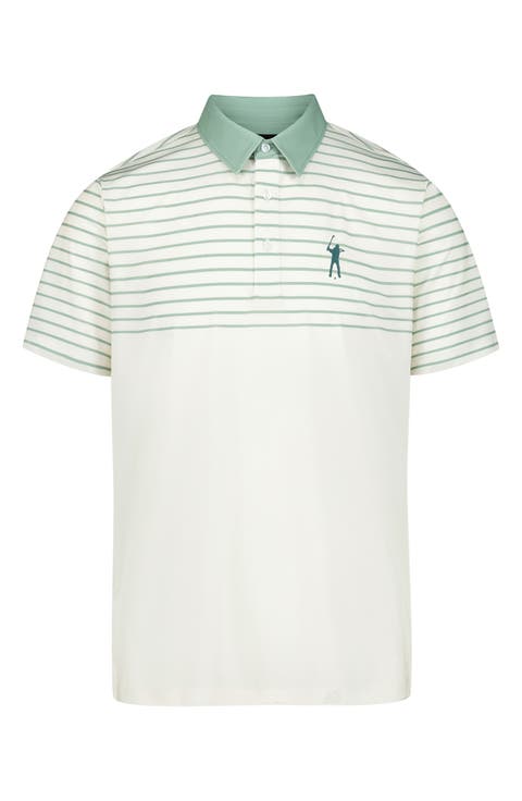 Signature Top Stripe Golf Polo