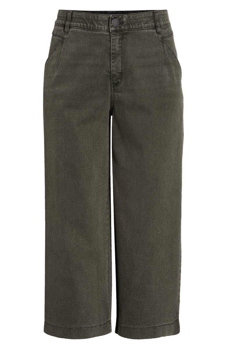 Wit & Wisdom Wyatt Skyrise High Waist Ankle Wide Leg Jeans, Alternate, color, Washed Thyme