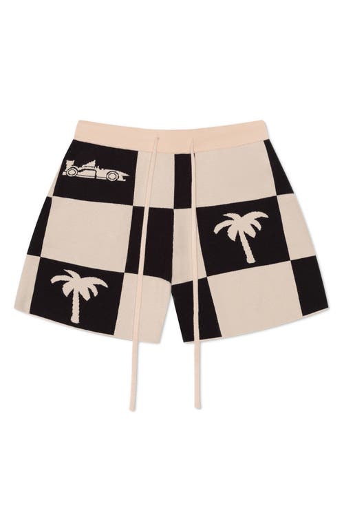 Mavrans Victory Lap Check Shorts In Black/white