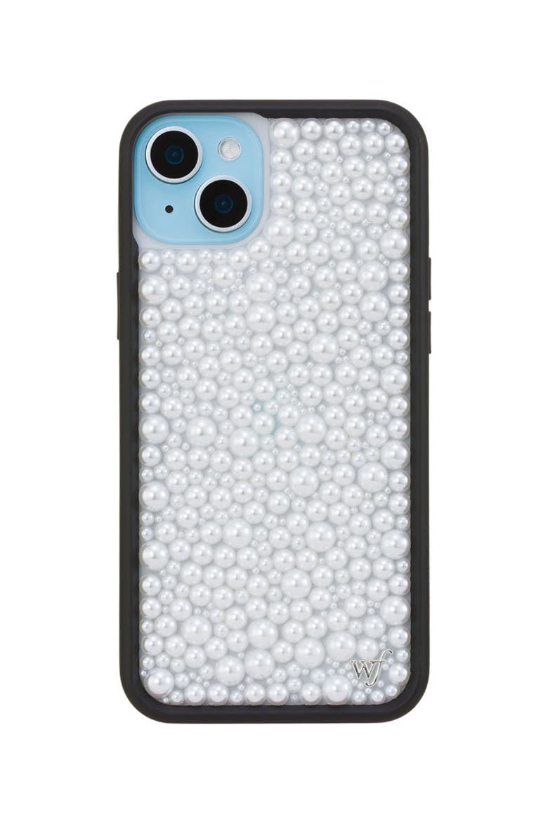 White Pearl iPhone Case, Alternate, color, White