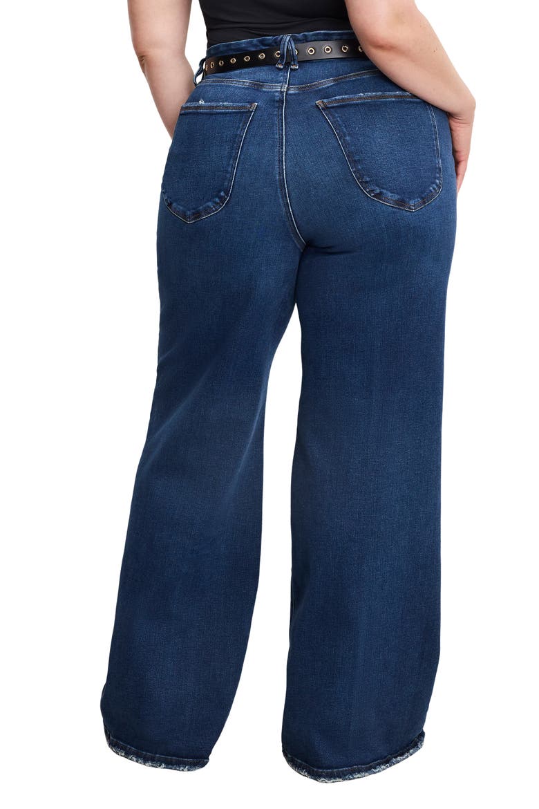 Good Waist Patch Pocket Palazzo Jeans, Alternate, color, INDIGO911