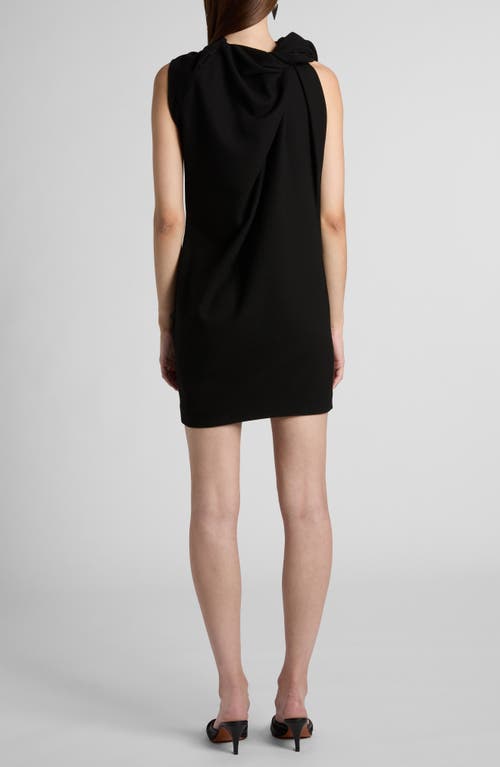 Alexander Mcqueen Wool Crepe Dress In Black