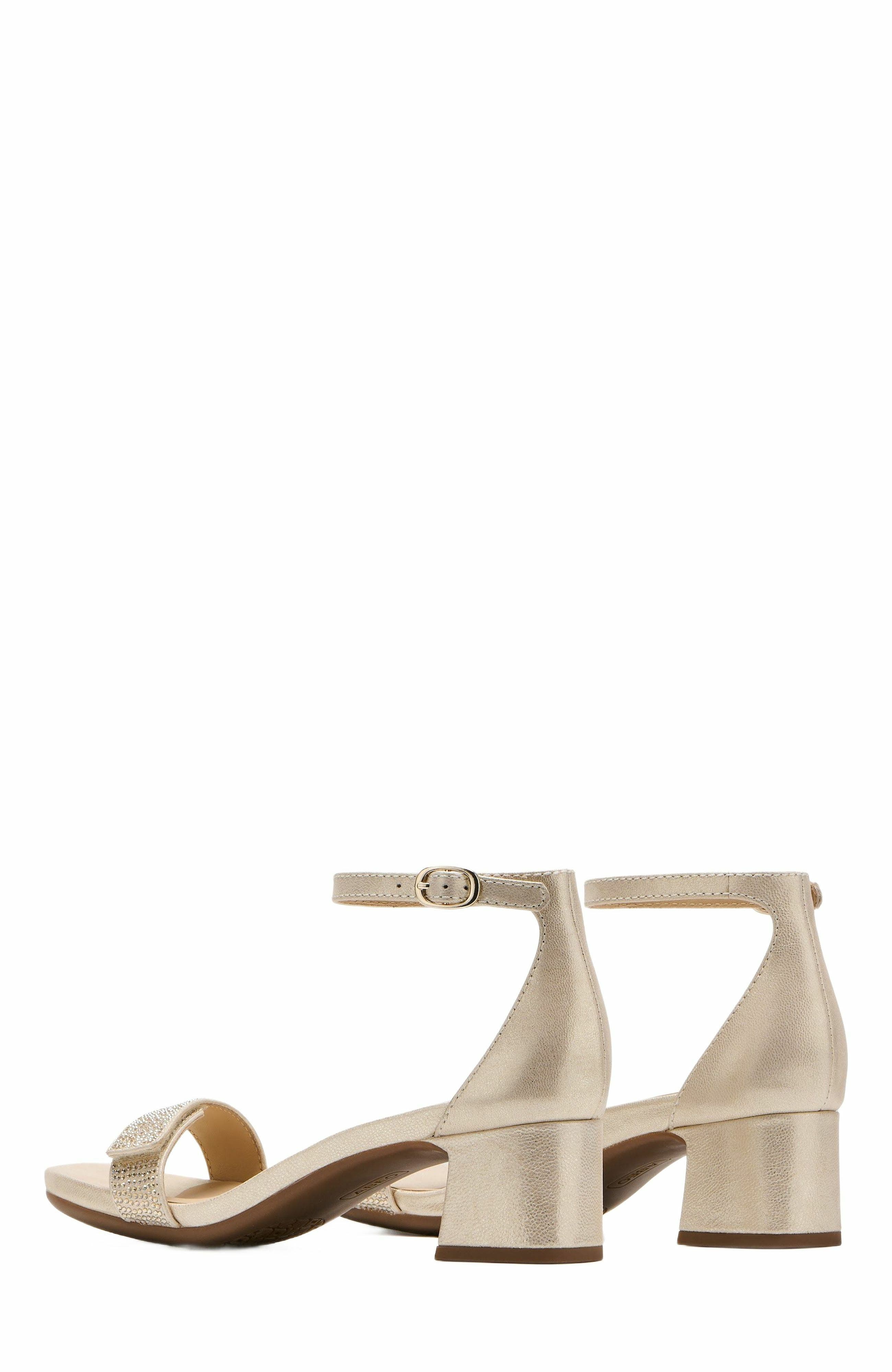 Avenue Strap Heels, Alternate, color, Gold Sparkle - Regular