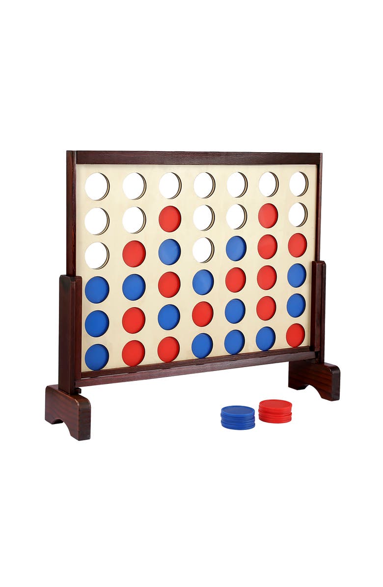 Trimate Wooden Giant Connect 4 Game, Main, color, Multicolored