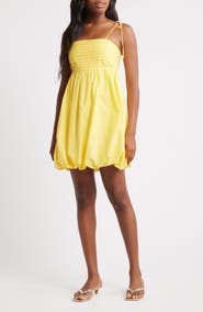 Lipsy Bubble Hem Babydoll Minidress