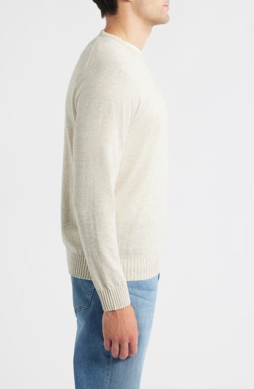 Johnnie-o Albus Neppy Crewneck Sweater In Neutral