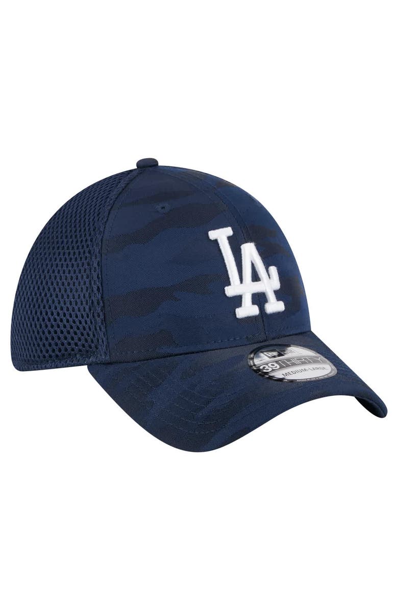 New Era Men's New Era Navy Los Angeles Dodgers Subtle Camo 39THIRTY Flex Hat, Alternate, color, 