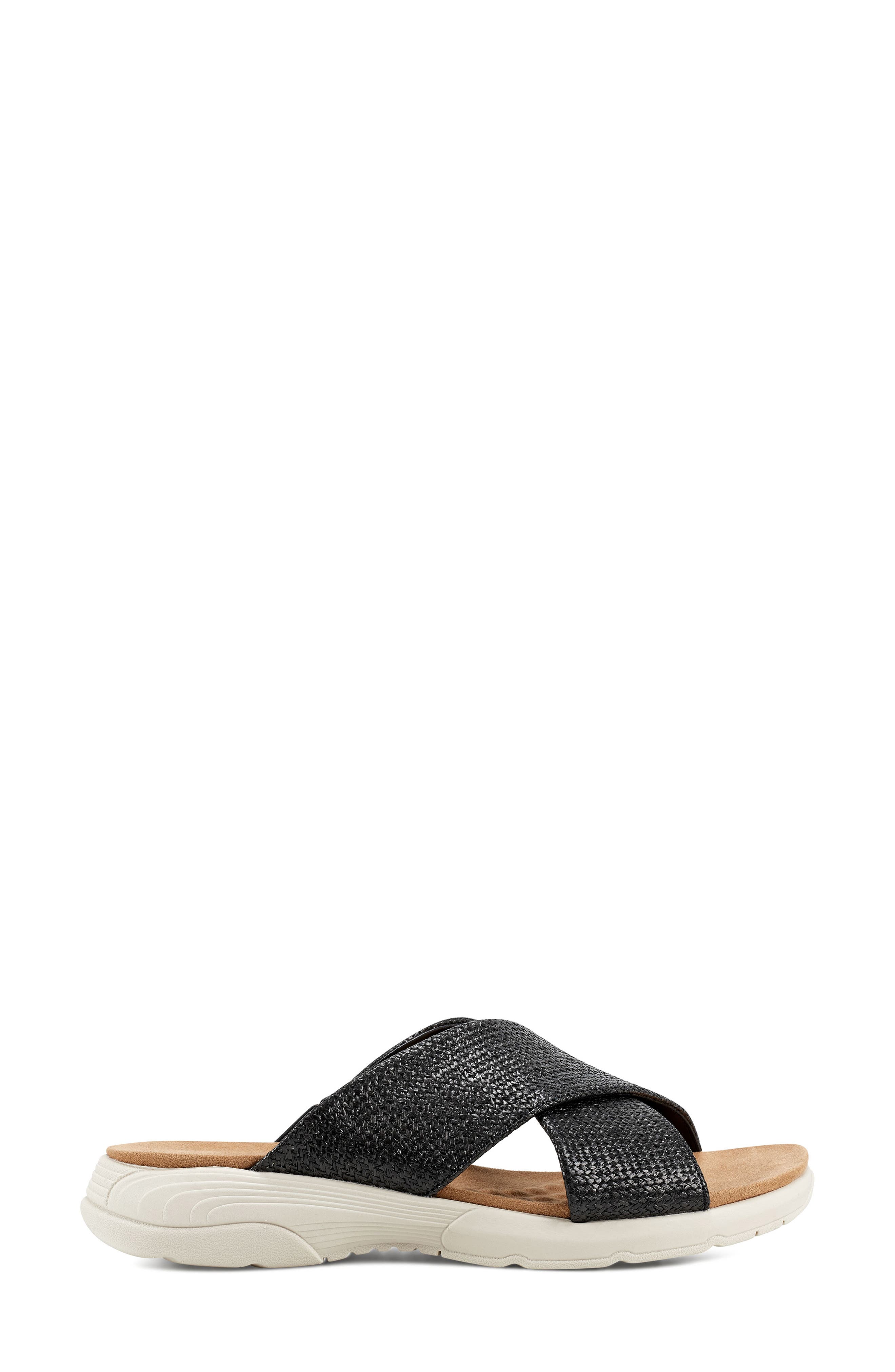 Taite Slide Sandal, Alternate, color, BLACK