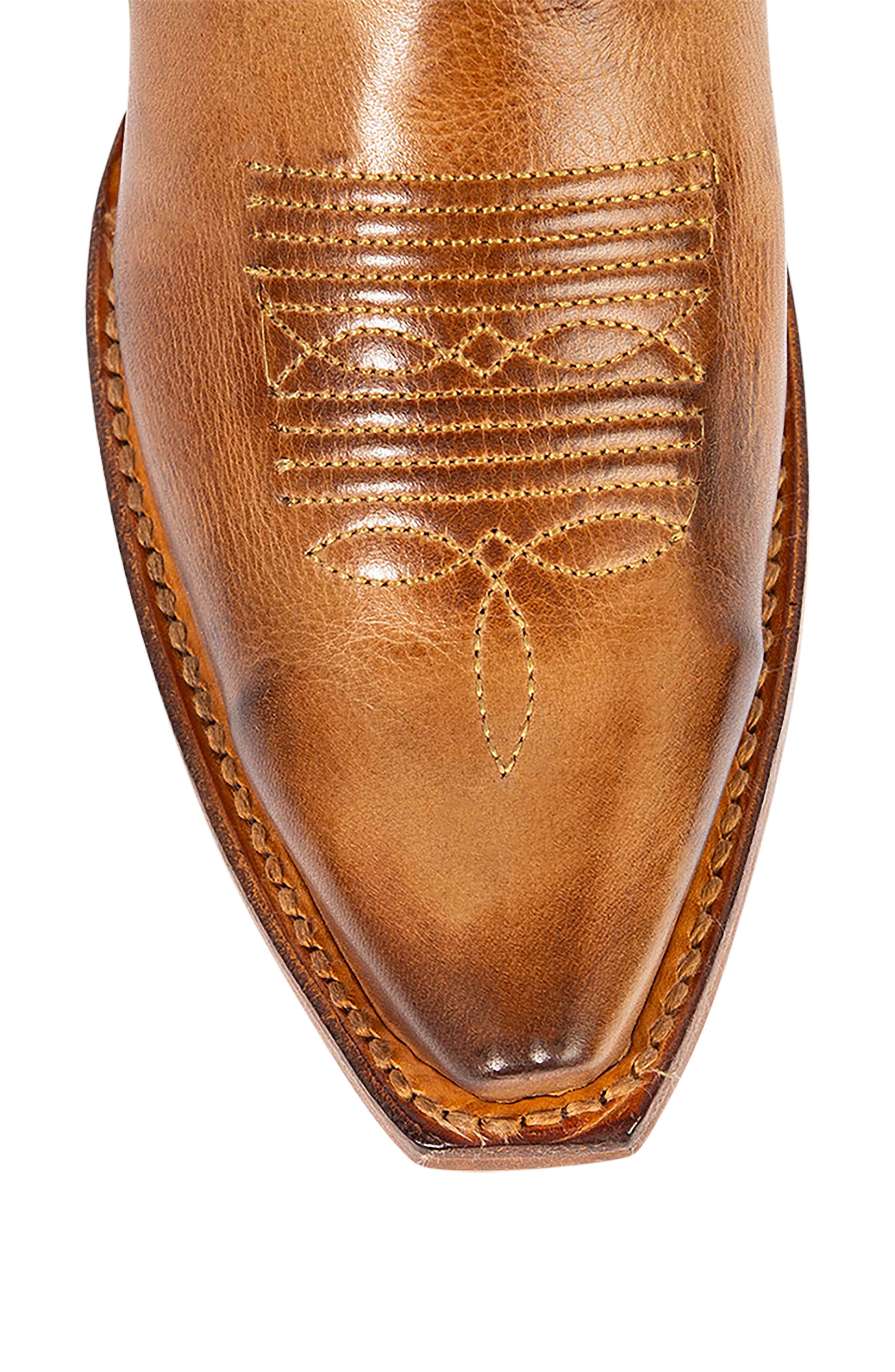 Woody Leather Western Boot, Alternate, color, WHEAT