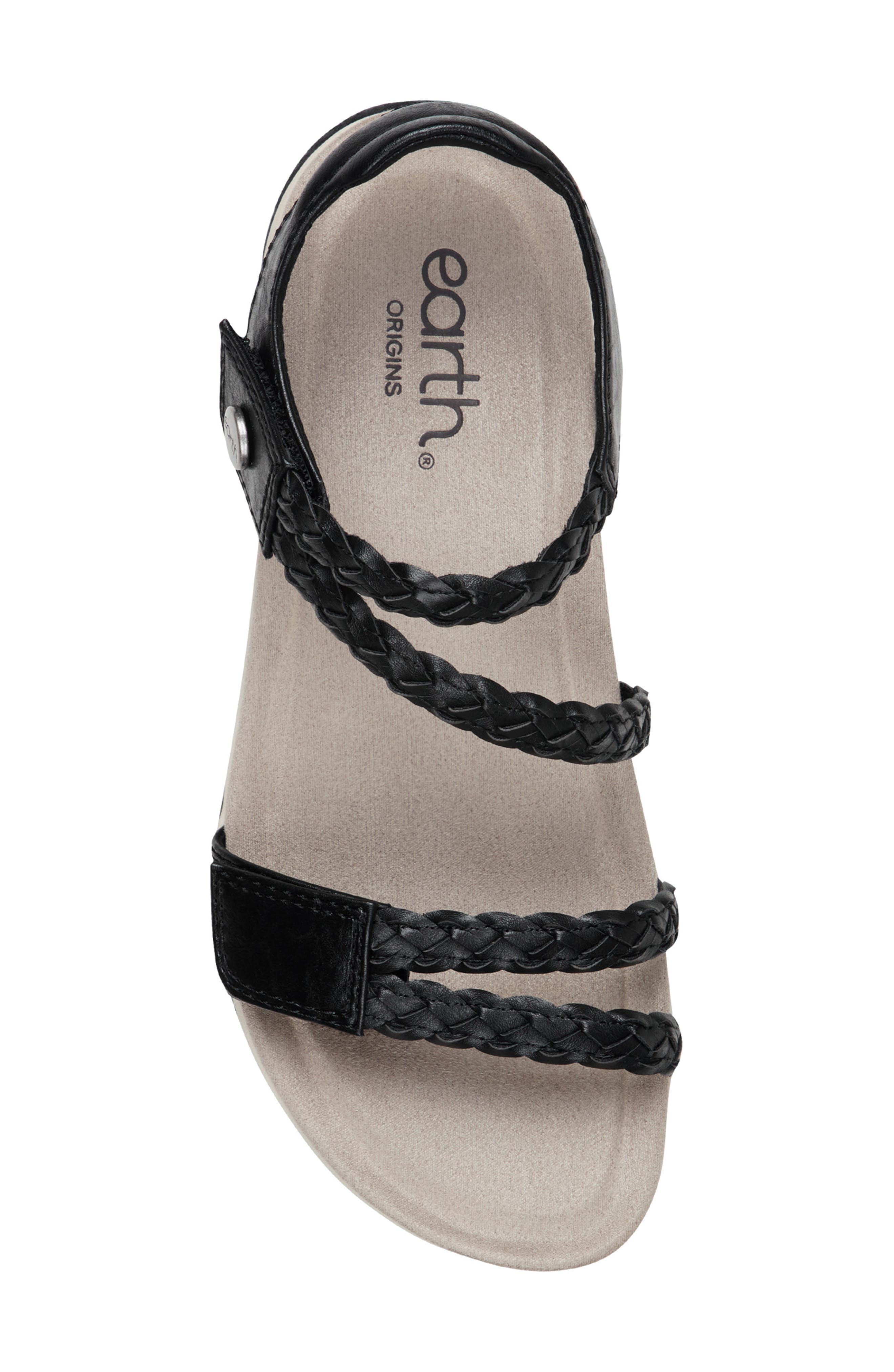 Earth<sup>®</sup> Stellon Ankle Strap Sandal, Alternate, color, Black