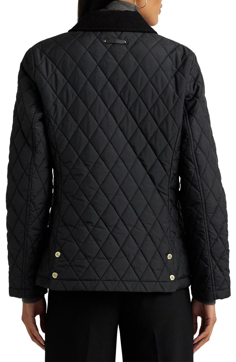 Lauren Ralph Lauren Quilted Corduroy Collar Barn Jacket, Alternate, color, 