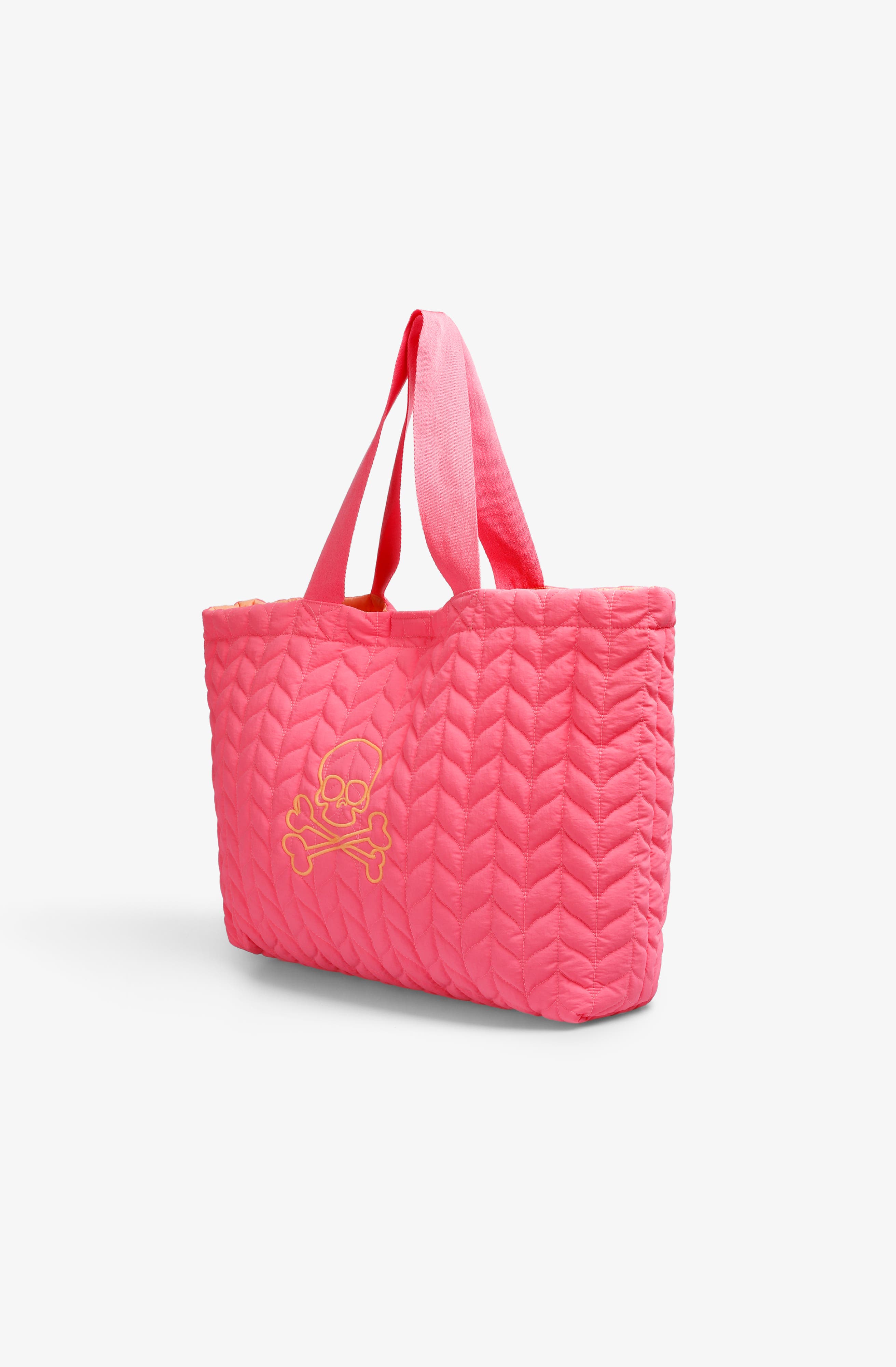 Scalpers Quilted Shopper Bag Girls, Alternate, color, Pink