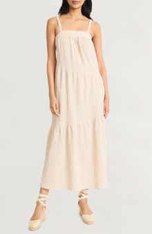 The Good Journey Tiered Midi Sundress