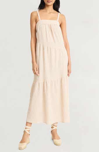 The Good Journey Tiered Midi Sundress