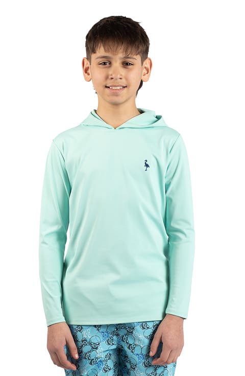 Kids' SPF 30+ Long Sleeve Hooded Rashguard (Big Kid)