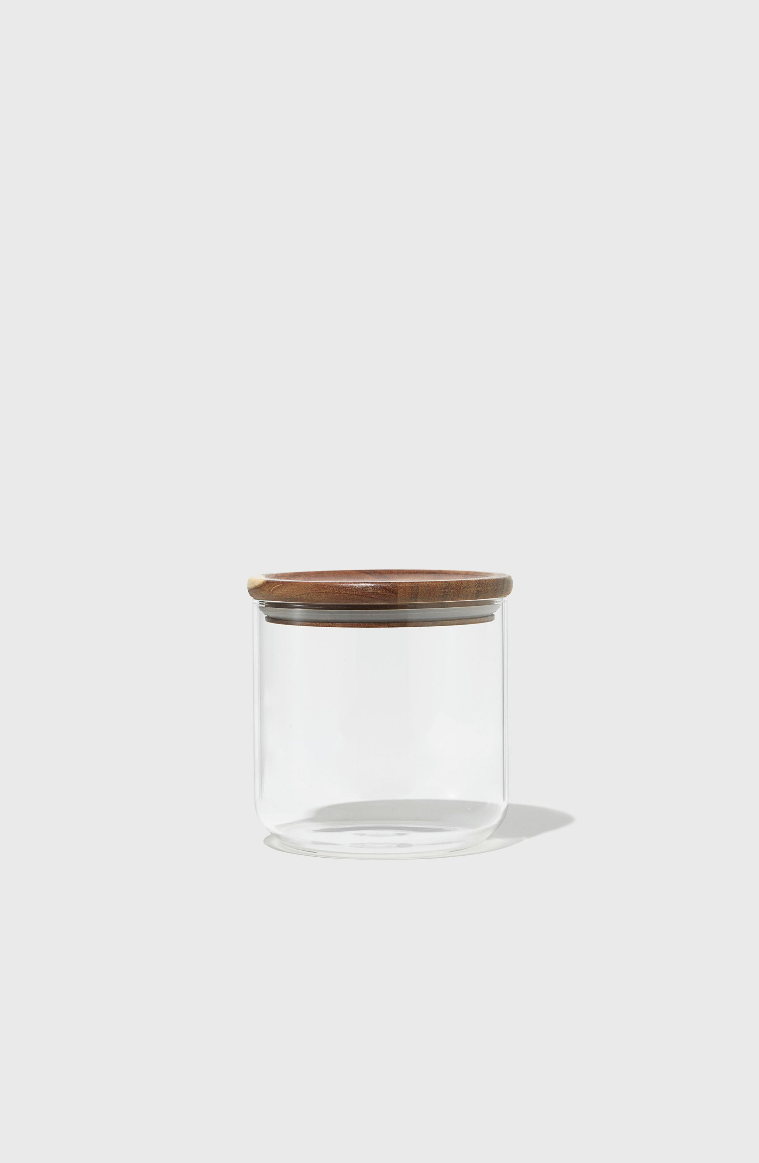 selected Clear With Acacia Wood Lid