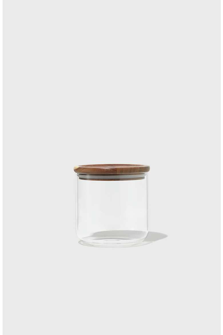 Glass Canisters, Main, color, Clear With Acacia Wood Lid
