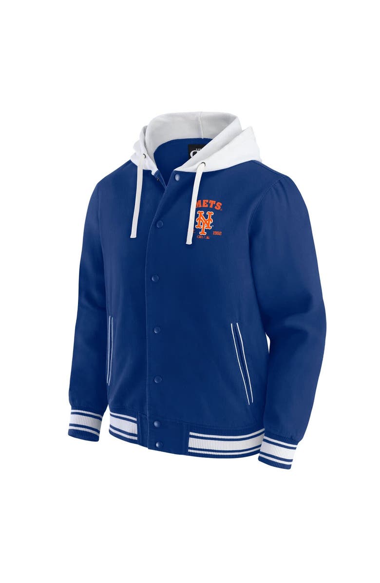 Darius Rucker Collection by Fanatics Men's Darius Rucker Collection by Fanatics Royal New York Mets Full-Snap Hooded Jacket, Alternate, color, Royal