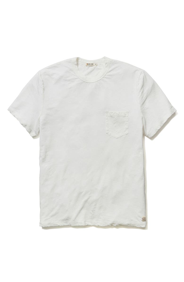Marine Layer Relaxed Fit Hemp & Cotton T-Shirt, Alternate, color, White