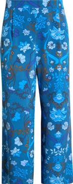 SUGARLIPS Palmate Pluma Floral Print Wide Leg Pants